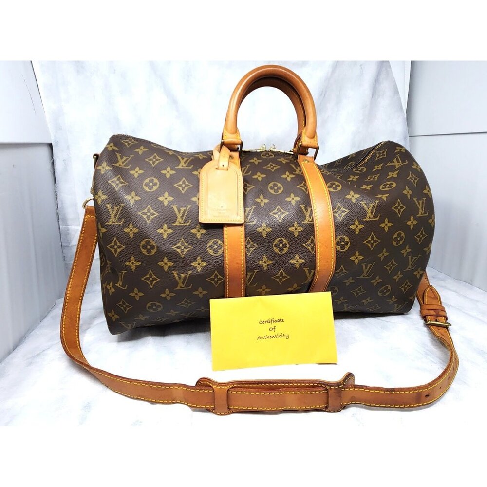Louis Vuitton Keepall Bandoulière 45 Travel Bag Monogram Duffel